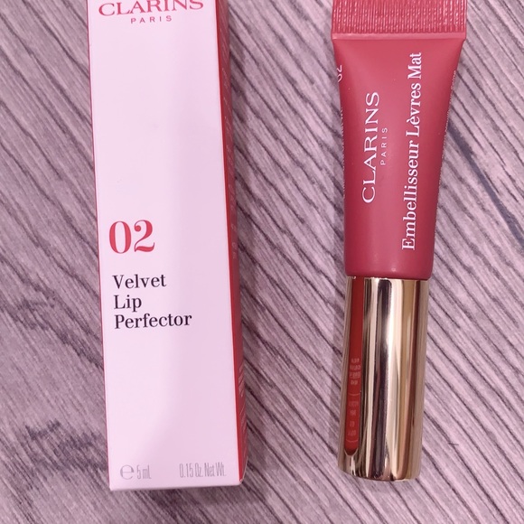 NEW❤️🆕clarins set velvet lip perfector 5ml+sos lashes serum 3ml - Picture 5 of 5